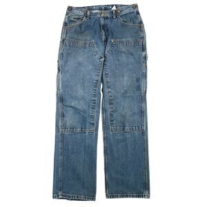 Vintage Key Workwear Double Knee Jeans Denim Work Pants 34x32